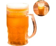 Ledinis alaus bokalas „CHILLER XXL“ 650 ml - auksinis