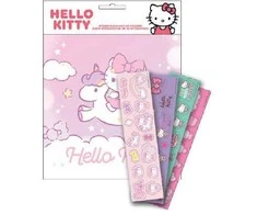 Lipdukų albumas „Hello Kitty“ vienaragio formos su 50 lipdukų
