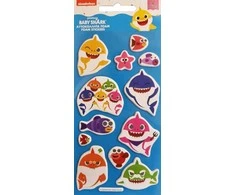 Lipdukų rinkinys „Baby Shark Aquatic“ – minkšti putplasčio elementai