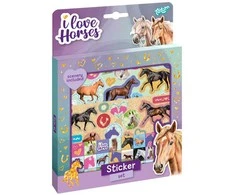 TOTUM lipdukų rinkinys I Love Horses, 073159