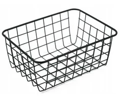 Metalinė juoda vaisių dėžutė 28,5x22x12 cm