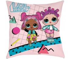 L.O.L Surprise Poduszka dziecięca LOL 40x40 laleczki 3663 L.O.L. rožinė