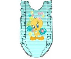 Looney Tunes Tweety kūdikio maudymosi kostiumėlis, 18 mėnesių
