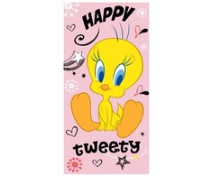 Looney Tunes Tweety vonios rankšluostis, paplūdimio rankšluostis 70x140cm (greitai džiūstantis)