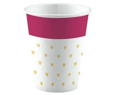 „Love Everyday“ popieriniai puodeliai, 8 vnt., po 250 ml