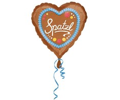 „Love Spatzl“ širdelės formos folijos balionas, 43 cm