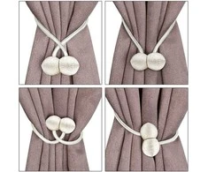 Magnetinės užuolaidų sąsagos 45 cm, 2 vnt. žali