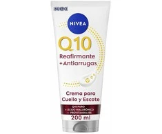 Nivea Q10 Reafirmante Crema Antiarrugas Cuello y Escote, 200 ml
