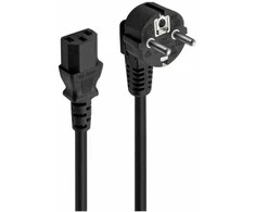 Maitinimo kabelis Ewent EW-190100-030-N-P Juoda Spalvotas 3 m