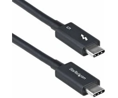 Kabelis USB StarTech Thunderbolt - USB-C 1 m Juodas (TBLT5MM1M240W)