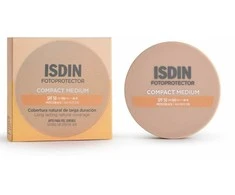 Isdin COMPACT SUNSCREEN SPF 50 natural long-lasting coverage #Medium 10 gr