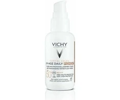 Vichy Capital Soleil UV-Age Daily Vanduo Fluid Medium SPF 50+ apsauginis veido fluidas su atspalviu, 40 ml