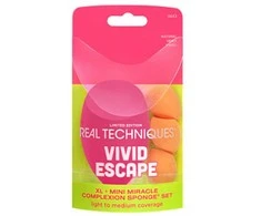 Real Techniques Vivid Escape Xl Mini Miracle Complexion Sponge Estuche 4 Piezas
