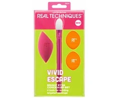 Real Techniques Vivid Escape Bright Eyes kaukės dėklas, 4 vnt.