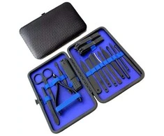 Manicure set nail clippers scissors 16el case