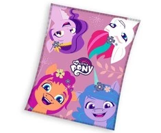 MCU Kocyk polarowy 110x140 Kucyki Pony rožinė C23