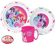 Mano mažojo ponio vakarienės rinkinys, mikroplastiko rinkinys su puodeliu 350 ml