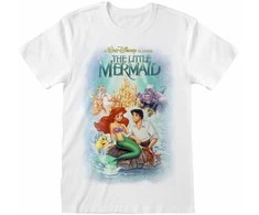 Marškinėliai su trumpomis rankovėmis The Little Mermaid Classic Poster Balta Abiejų lyčių