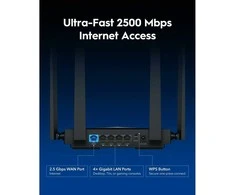 Maršrutizatorius CUDY WR3600H BE3600 2.5G Wi-Fi 7 Mesh Maršrutizatorius
