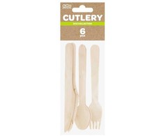 GoDan Stalo įrankių rinkinys, ekomedinė CUTLERY kolekcija, 6 vnt.