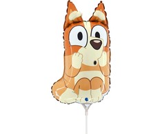 Mėlynas Bingo mini folijos balionas 35 cm (WP)
