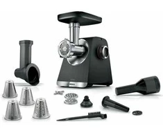 Bosch MFWS640B Serija 6, Mėsmalė, MultiPower, 2100 W, Juoda, sidabrinė metalo