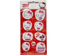 Mieli lipdukai „Hello Kitty“ – minkšti putplasčio auskarai