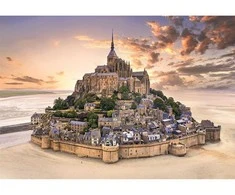 Miestai Mont-Saint Michel France 1500 dalių dėlionė Clementoni