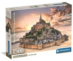 Miestai Mont-Saint Michel France 1500 dalių dėlionė Clementoni