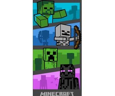 Rankšluostis Ręcznik plażowy 70x140 Minecraft Adventure is an pilka bawełniany frotte dziecięcy