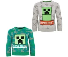 Minecraft Blocky vaikiškas megztinis 6-12 metų