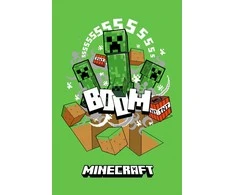 Minecraft Boom Creeper super minkštas poliarinis flisinis pledas 100*150cm