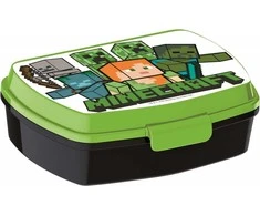 Minecraft Creeper juokinga plastikinė sumuštinių dėžutė