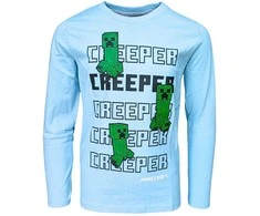 Minecraft Creeper marškinėliai ilgomis rankovėmis