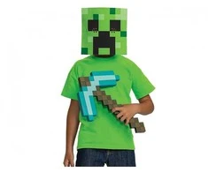 Suknelė Disguise "Minecraft" kirtiklio ir kaukės rinkinys