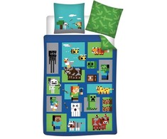 Minecraft patalynės komplektas 140–200 cm, 65–65 cm