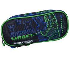 „Minecraft Survival“ dviejų skyrių pieštukų dėklas, 26 cm