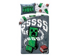 Minecraft TNT patalynės užvalkalas 140–200 cm, 70–90 cm