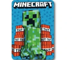 Minecraft TNT vilnos antklodė 100x140cm