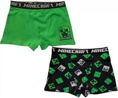 „Minecraft“ vaikiški bokseršortai, 2 vnt. pakuotėje, 10 metų