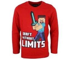 „Minecraft“ vaikiški ilgomis rankovėmis marškinėliai, 12 metų