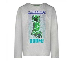 „Minecraft“ vaikiški ilgomis rankovėmis marškinėliai, 8 metų vaikams