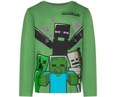 „Minecraft“ vaikiški ilgomis rankovėmis marškinėliai, 6 metų vaikams