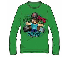 Minecraft vaikiški ilgomis rankovėmis marškinėliai, 12 metų