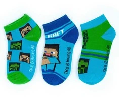 Minecraft vaikiškos kojinės iki kulkšnių 31/34