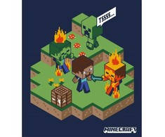 Minecraft vilnos antklodė 100x140cm