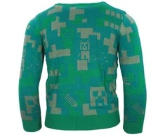 Minecraft Žalias vaikiškas megztinis 12 metų