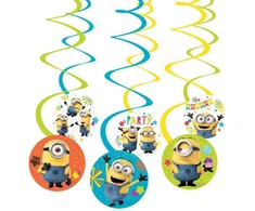 Minions Hooray juostelės dekoracijų 6 dalių rinkinys