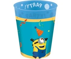 Minions The Rise of Gru mikro aukščiausios kokybės plastikinių puodelių rinkinys 4 vnt. po 250 ml