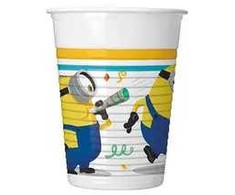 Minions The Rise of Gru plastikinių puodelių rinkinys, 8 vnt., 200 ml